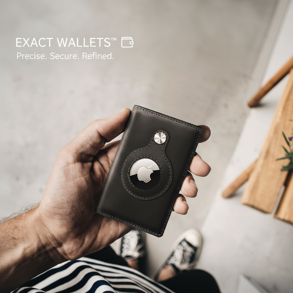 Do AirTag wallets actually work - premium leather AirTag wallet with Apple Find My tracking